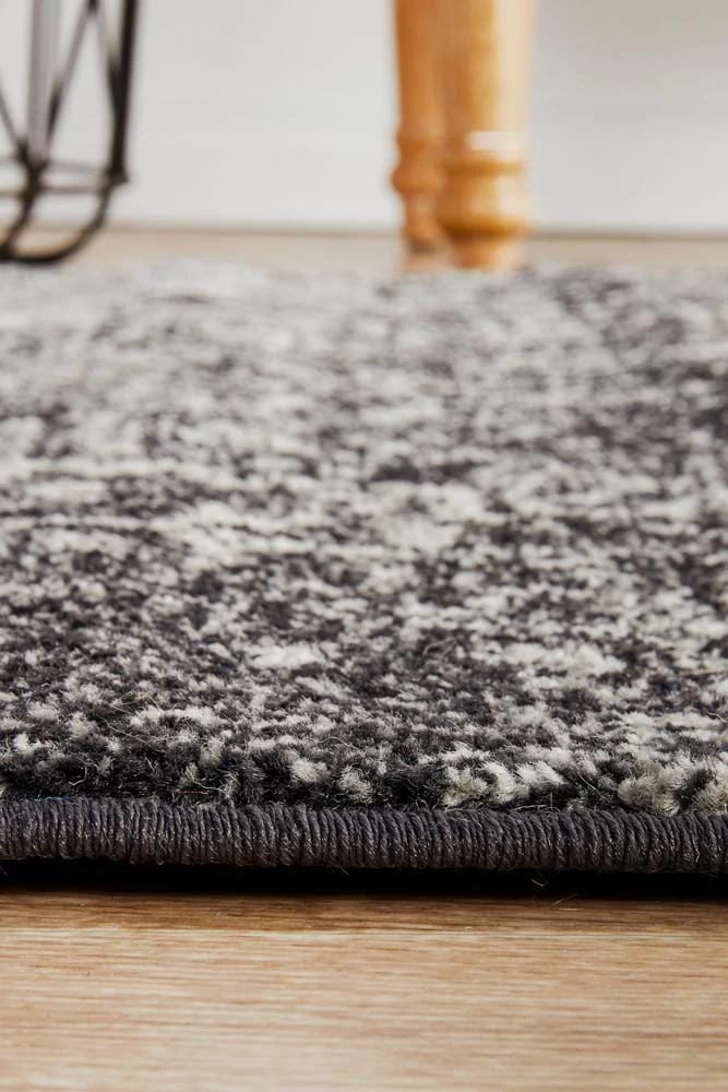 Evoke Scape Charcoal Transitional Runner Rug - Image 8