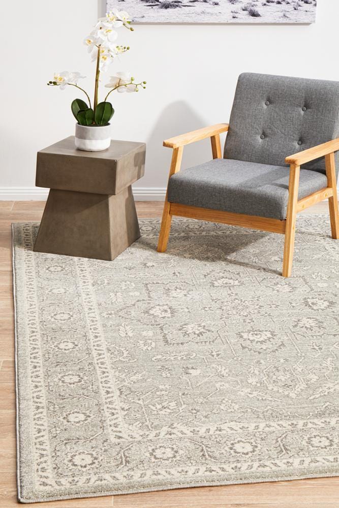 Evoke Silver Flower Transitional Rug - Image 3