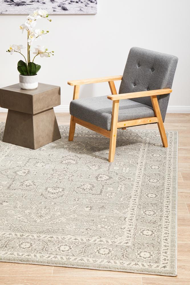 Evoke Silver Flower Transitional Rug - Image 4