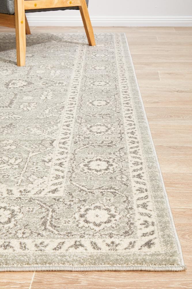 Evoke Silver Flower Transitional Rug - Image 6