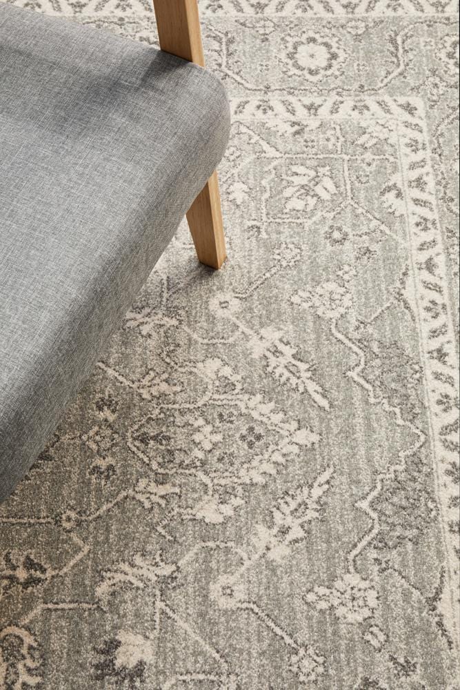 Evoke Silver Flower Transitional Rug - Image 8