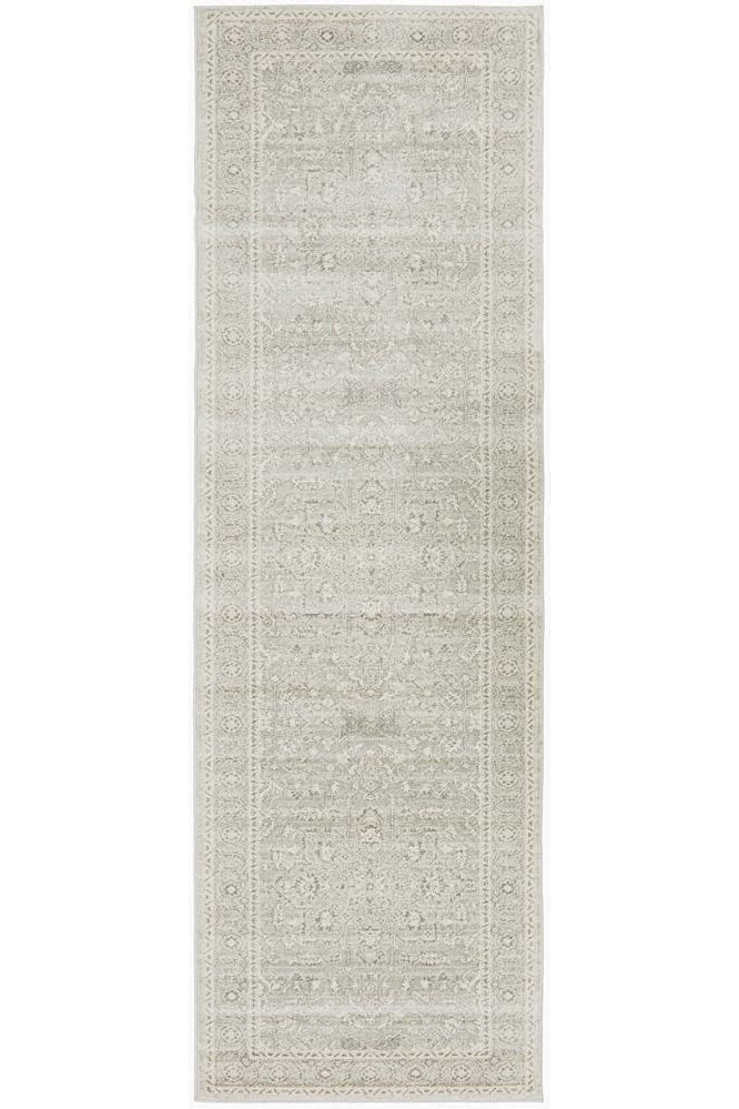 Evoke Silver Flower Transitional Runner Rug - Image 2