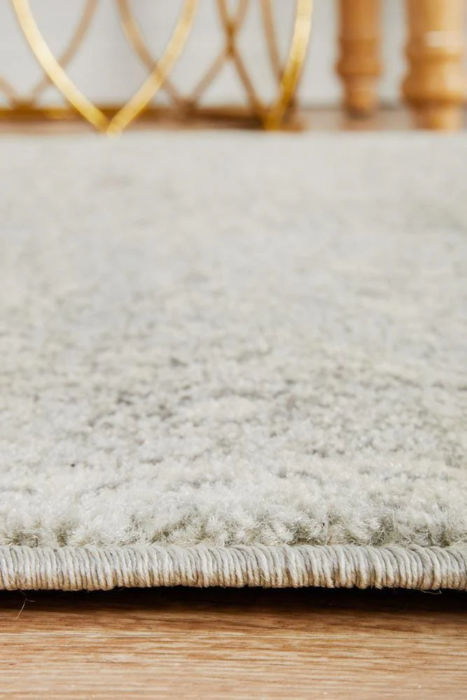 Evoke Silver Flower Transitional Runner Rug - Image 8