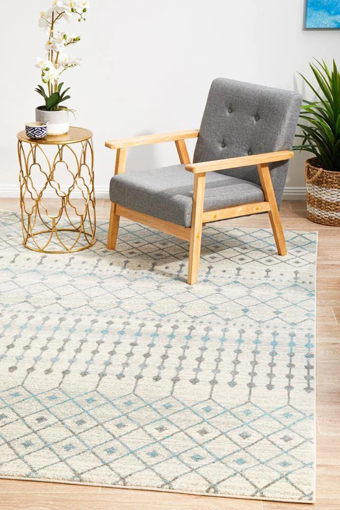 Evoke Slate White Transitional Rug - Image 5