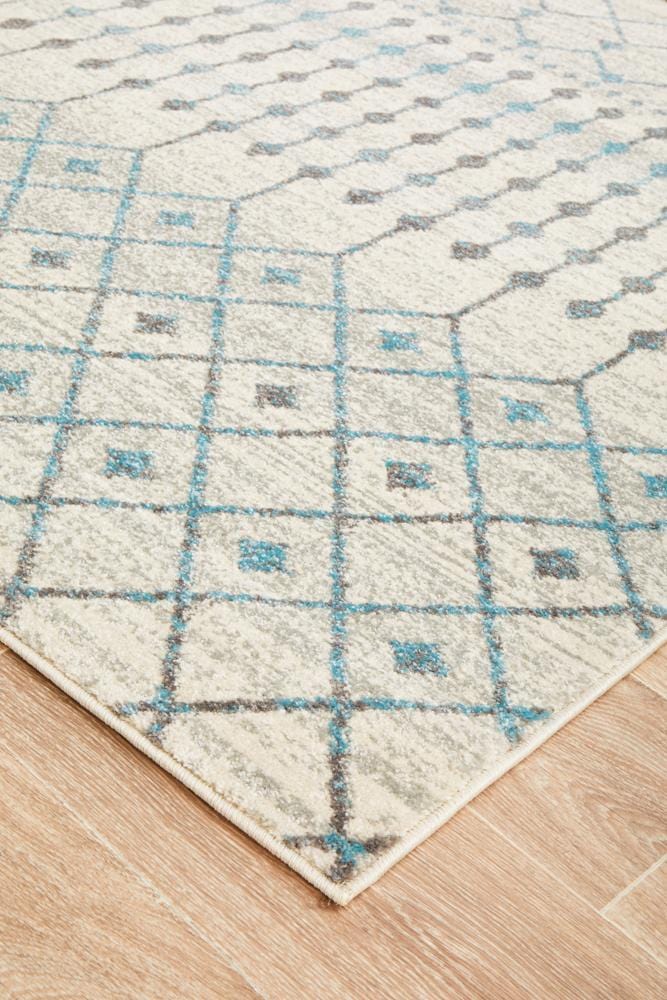Evoke Slate White Transitional Rug - Image 6