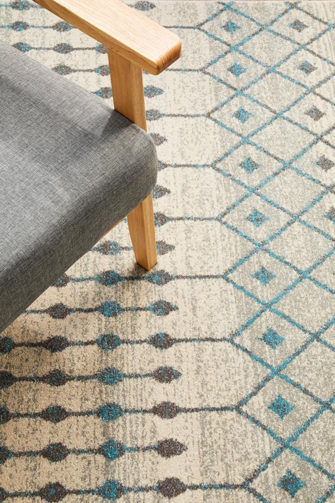 Evoke Slate White Transitional Rug - Image 9