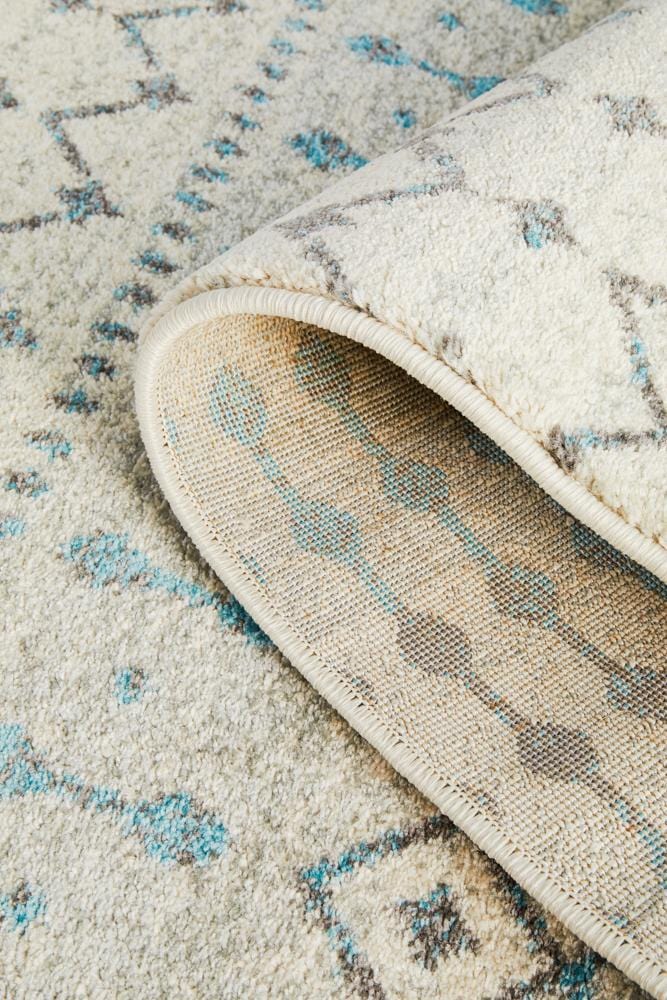 Evoke Slate White Transitional Runner Rug - Image 10