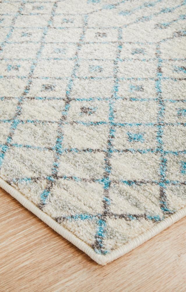 Evoke Slate White Transitional Runner Rug - Image 6