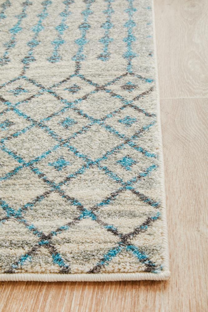 Evoke Slate White Transitional Runner Rug - Image 7