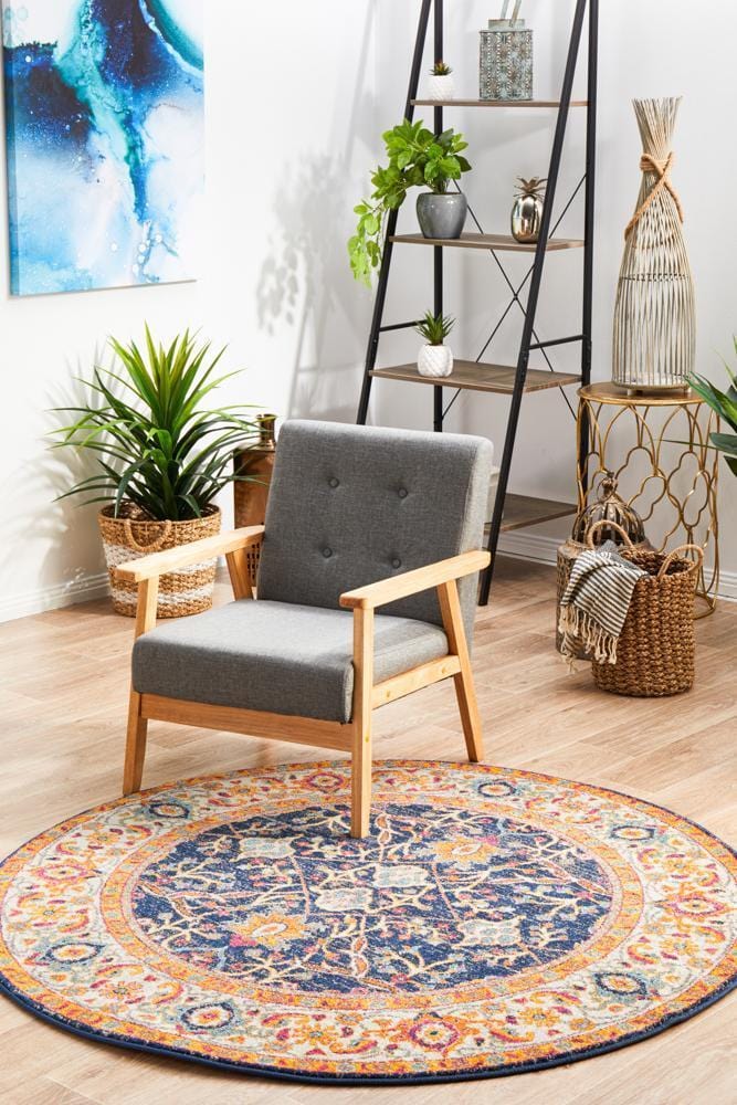 Evoke Splash Multi Transitional Round Rug - Image 4