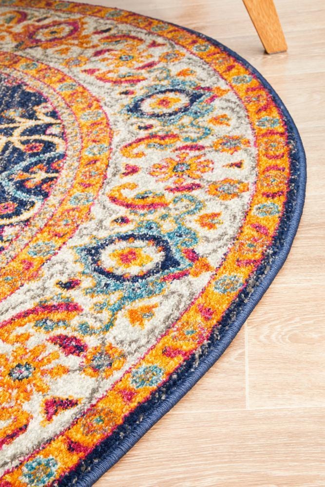 Evoke Splash Multi Transitional Round Rug - Image 7
