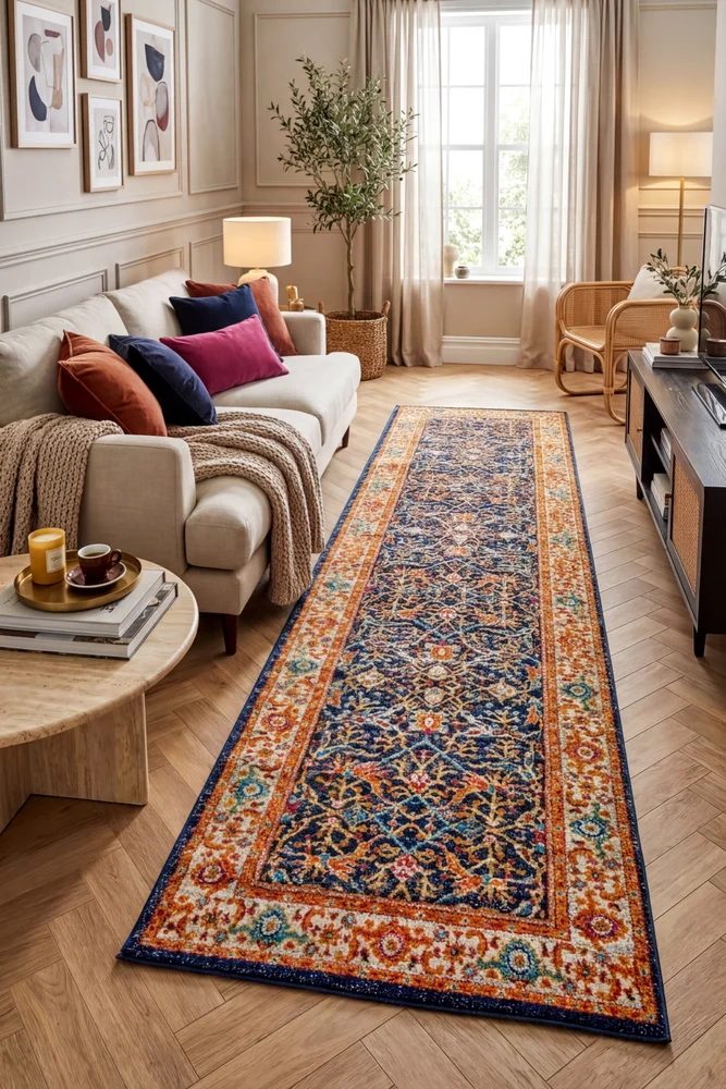 Evoke Splash Multi Transitional Runner Rug