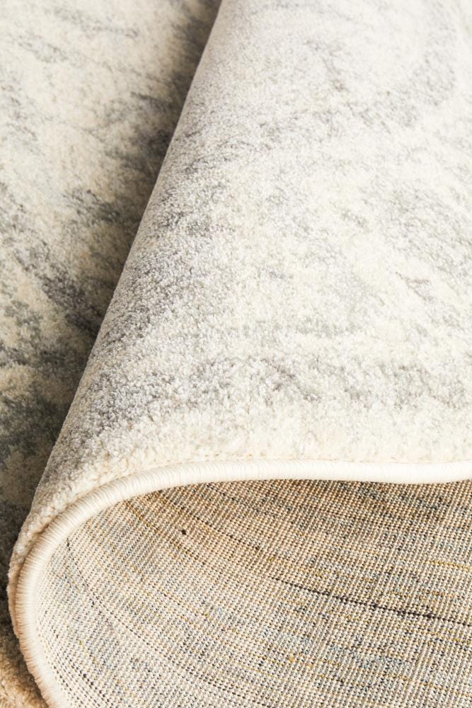 Evoke Winter White Transitional Round Rug - Image 10