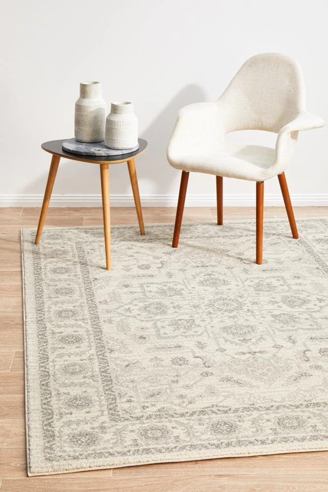 Evoke Winter White Transitional Rug - Image 3