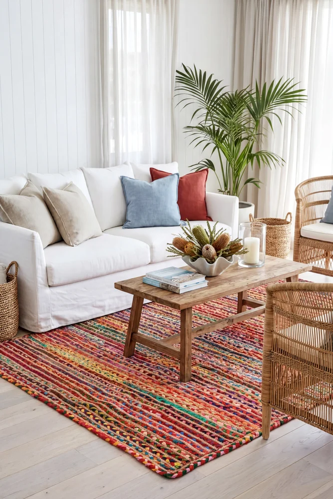 Expo Jute and Cotton Rug Multi - Image 2