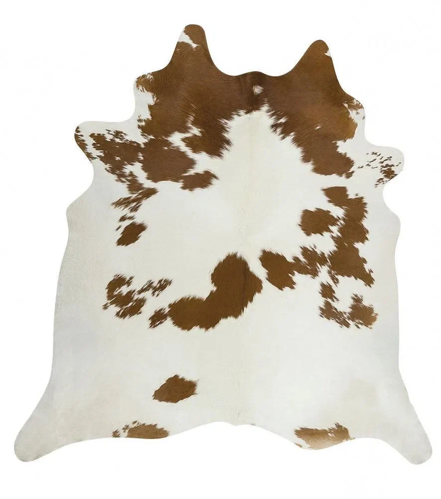 Exquisite Natural Cow Hide Brown White - Image 4