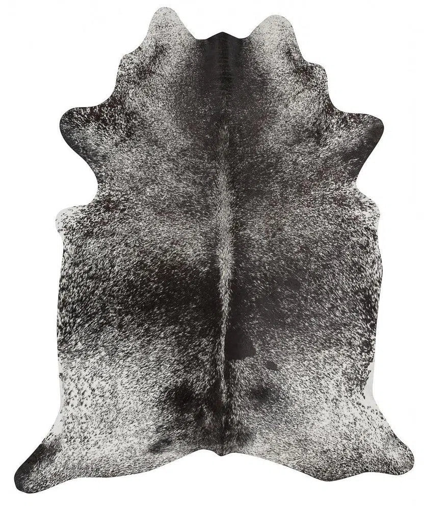 Exquisite Natural Cow Hide Salt & Pepper Black - Image 4