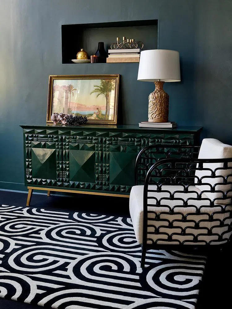 Florence Broadhurst Turnabouts Black 039205 - Image 3