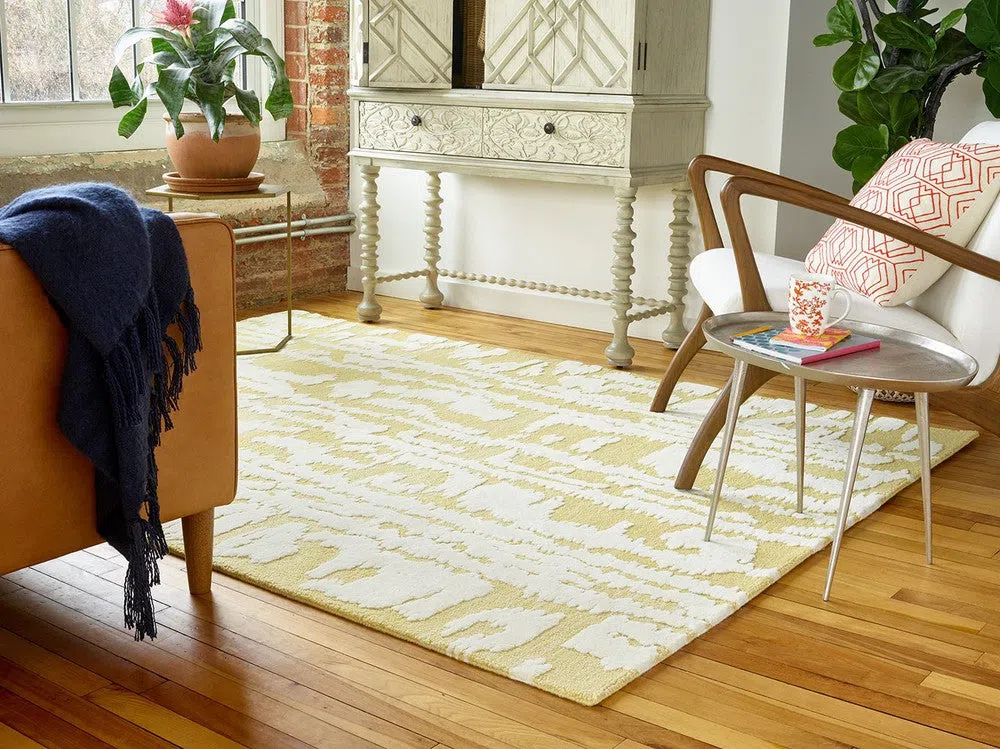 Florence Broadhurst Waterwave Stripe Citron 039906 - Image 3
