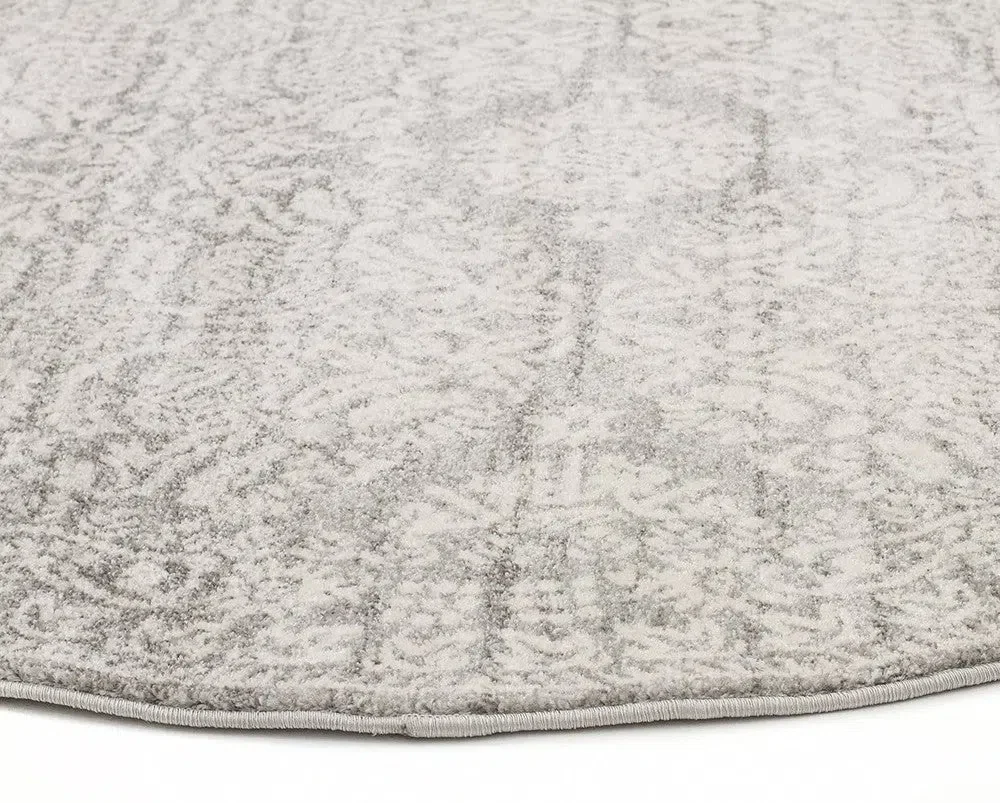 Gwyneth Stunning Transitional Silver Round Rug - Image 4