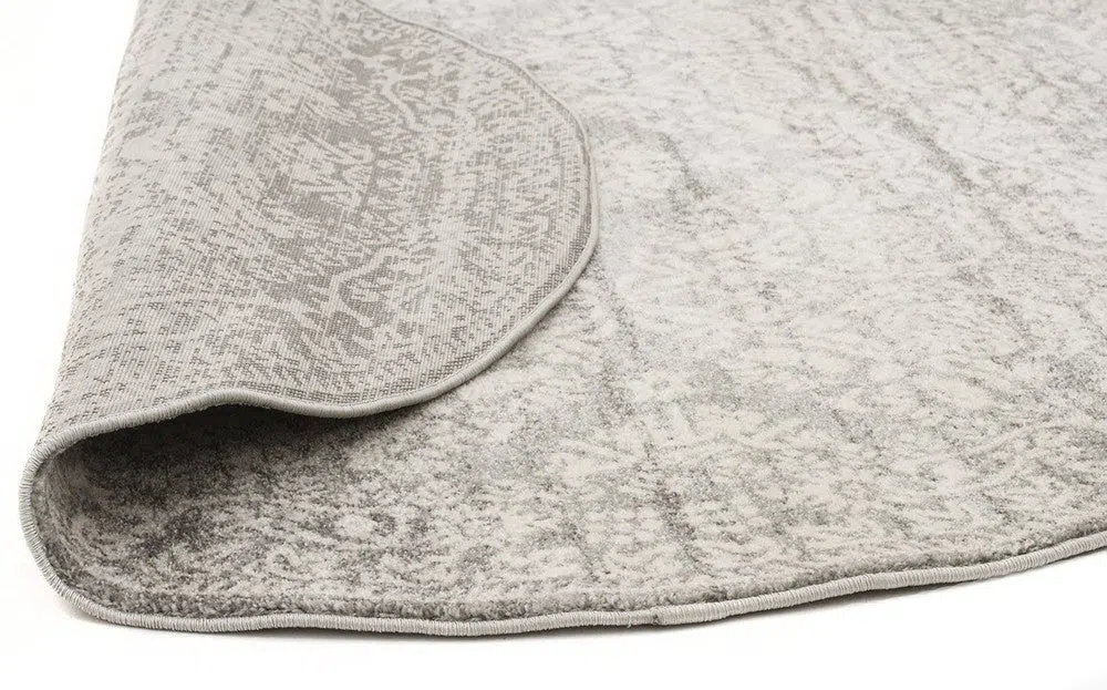 Gwyneth Stunning Transitional Silver Round Rug - Image 6
