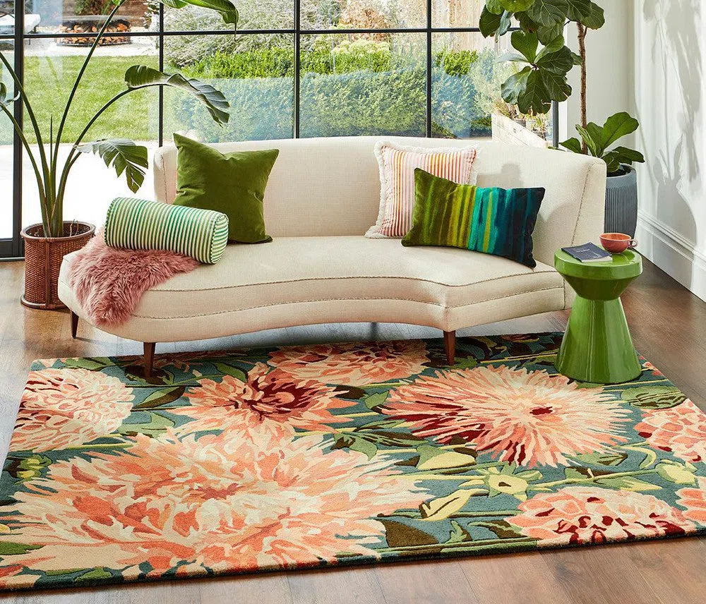 Harlequin Rugs Dahlia Coral Wilderness 142408 - Image 3