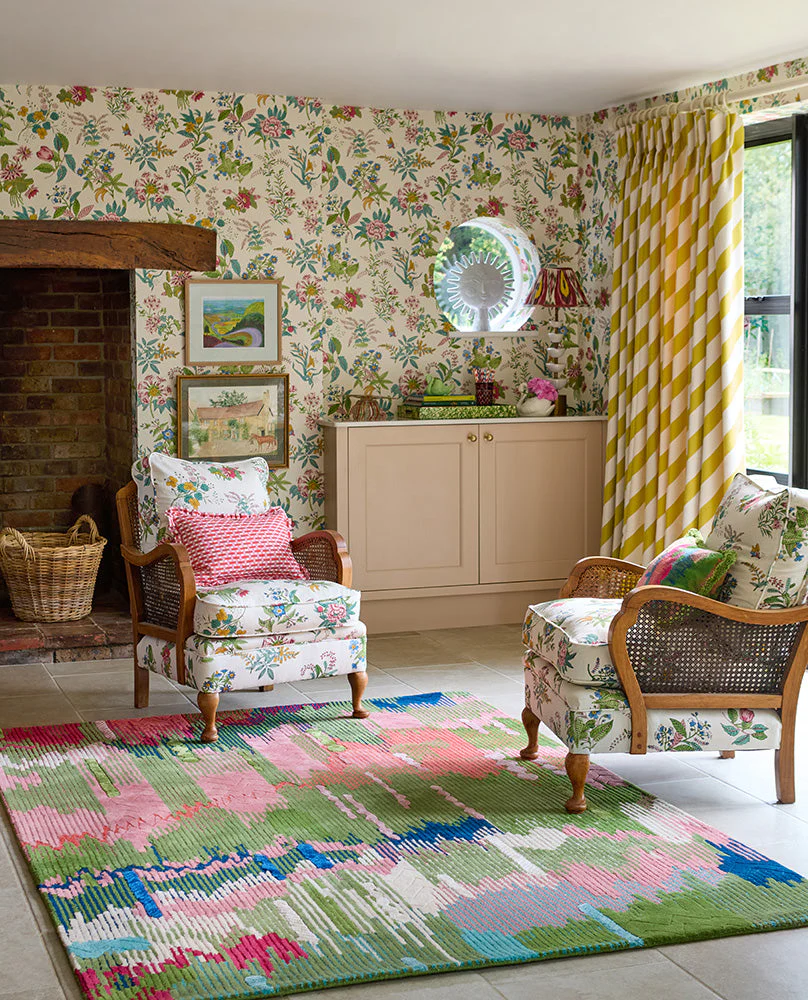 Sophie Robinson x Harlequin Wilderness Peridot/emerald 144507 Rug - Image 2