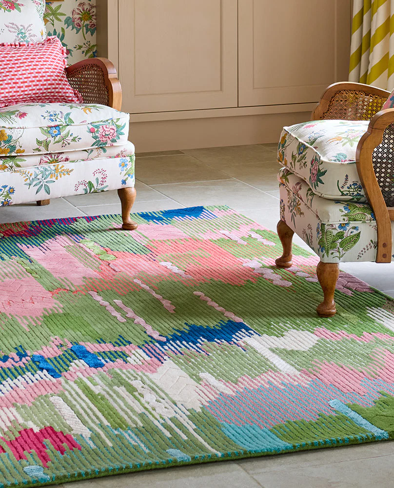 Sophie Robinson x Harlequin Wilderness Peridot/emerald 144507 Rug - Image 4