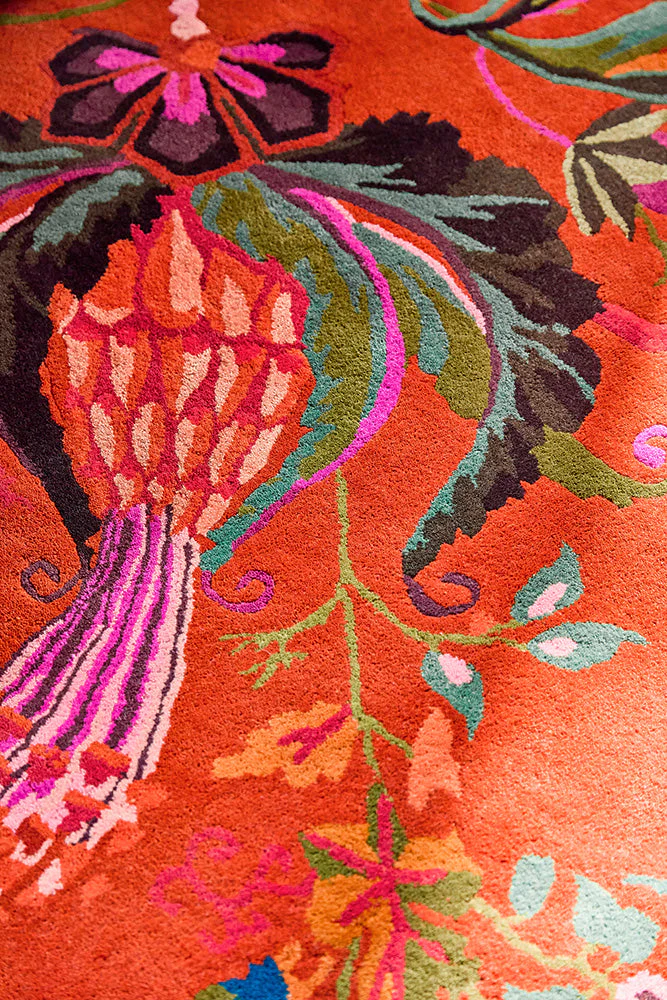 Sophie Robinson x Harlequin Wonderland Floral Amber/Lapis 144713 Rug - Image 7