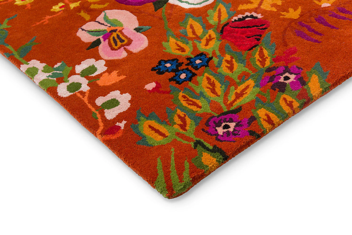 Sophie Robinson x Harlequin Wonderland Floral Amber/Lapis 144713 Rug - Image 9
