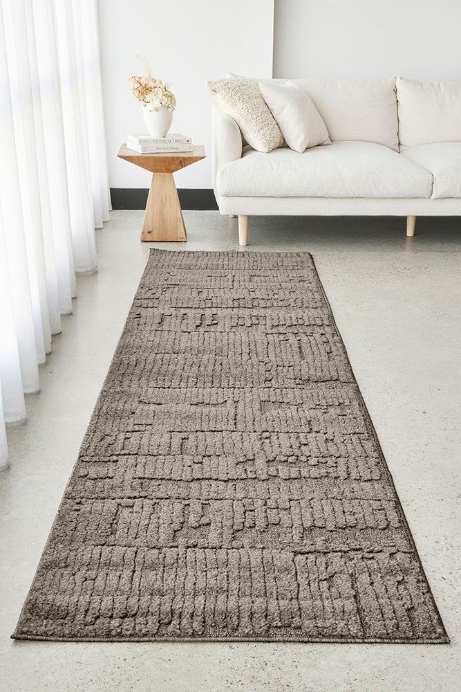 Haven Aliya Mocha Runner Rug - Image 2