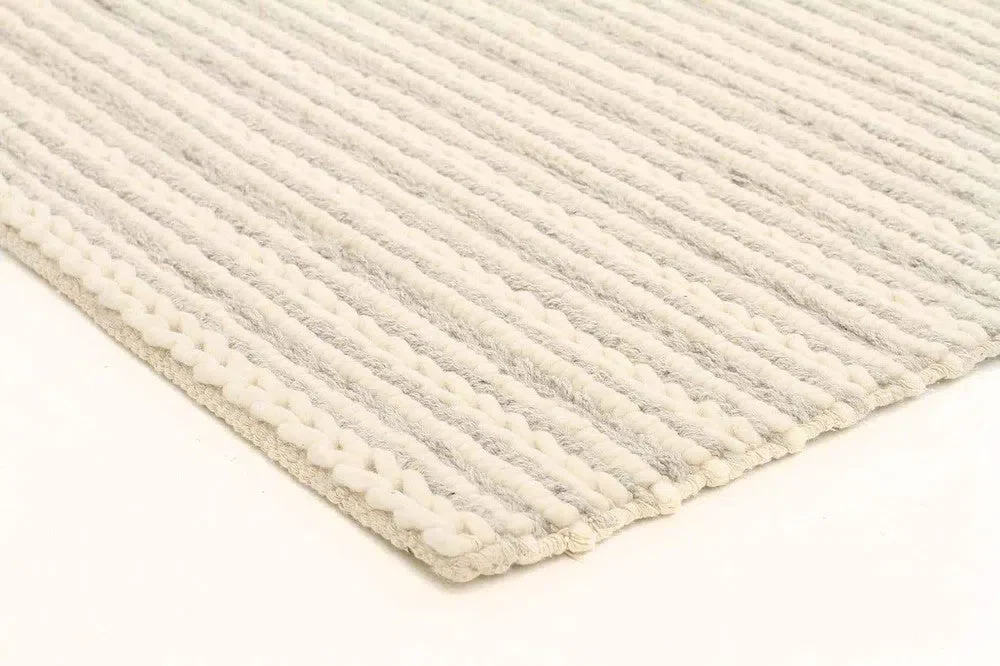 Hellena Braied Grey Felted Wool Rug - Image 4