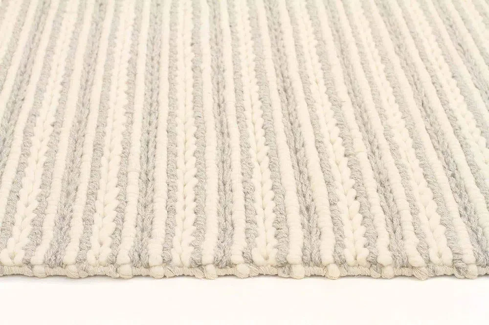 Hellena Braied Grey Felted Wool Rug - Image 5