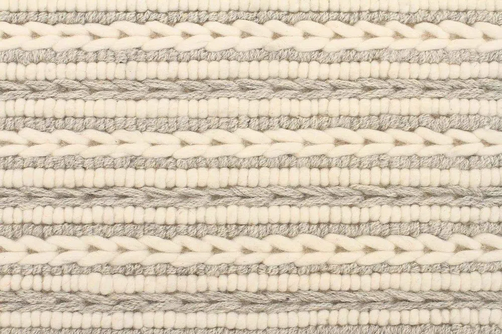 Hellena Braied Grey Felted Wool Rug - Image 6
