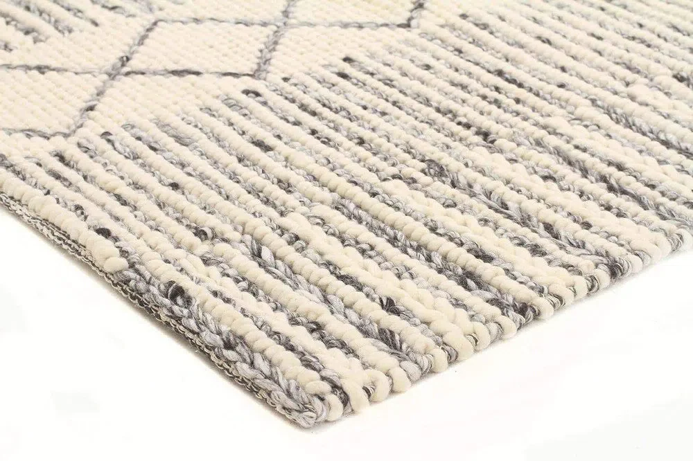 Hellena Braied Grey Wool Rug - Image 7