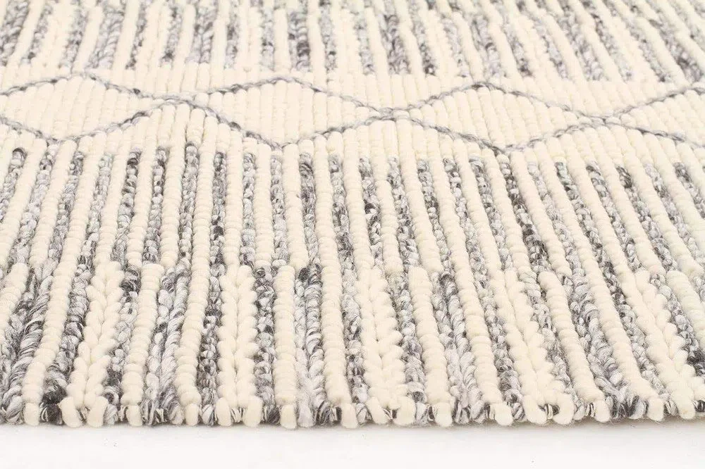 Hellena Braied Grey Wool Rug - Image 8