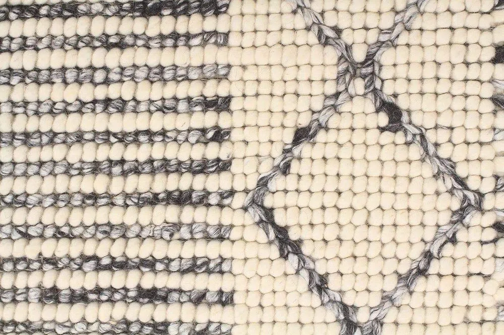 Hellena Braied Grey Wool Rug - Image 9