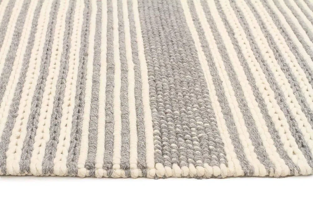 Hellena Braied Silver Felted Wool Rug - Image 5