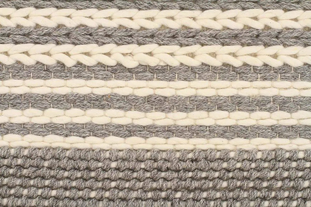 Hellena Braied Silver Felted Wool Rug - Image 6