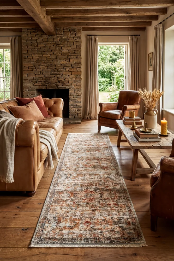 Heritage 10 Grey Runner Rug