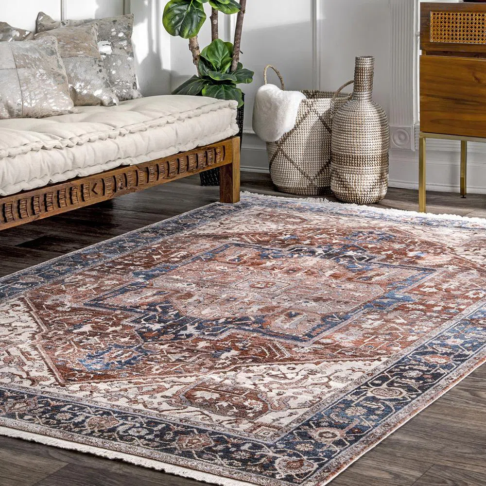 Heriz Hazelnut Traditional Rug - Image 8