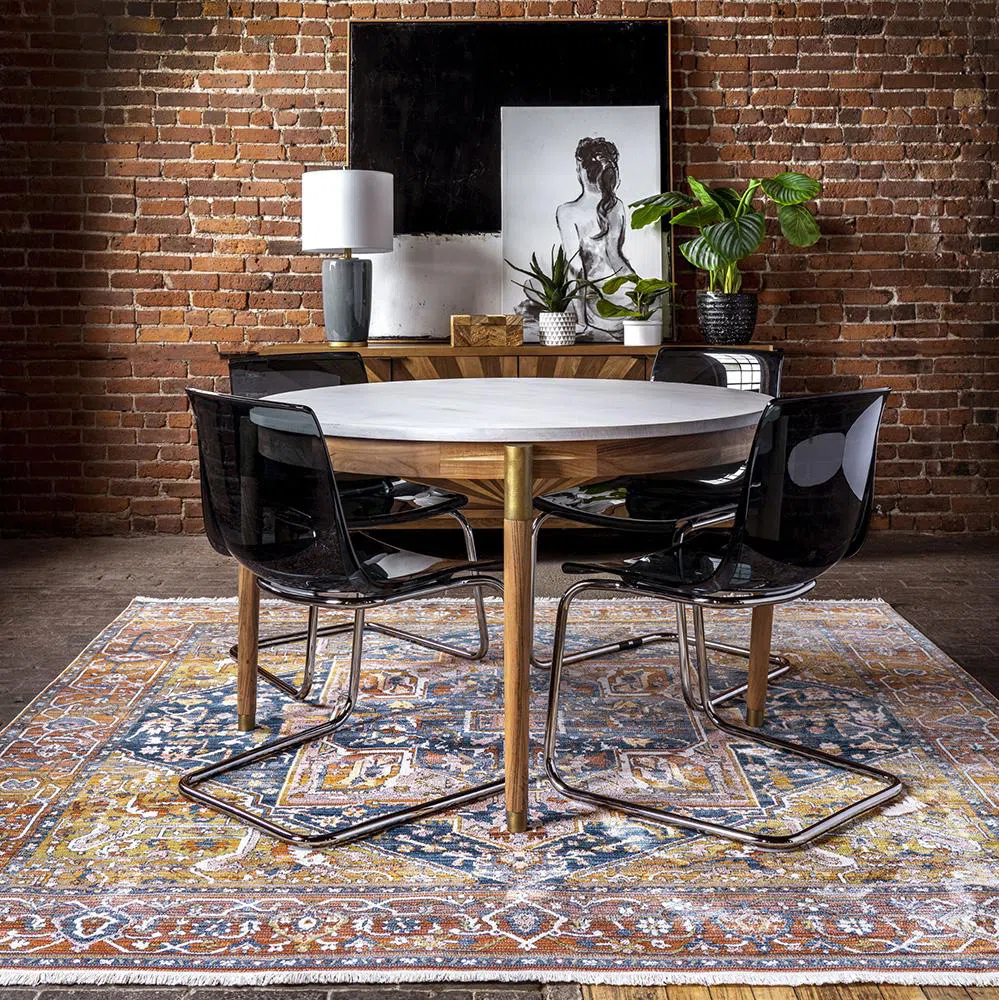 Heriz Rust Traditional Rug - Image 3