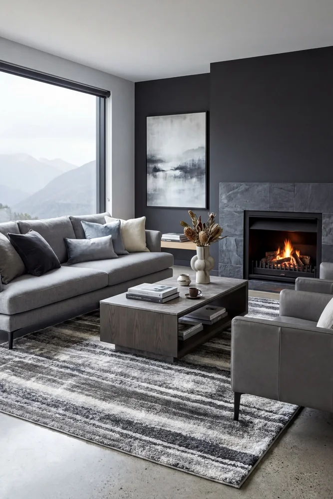 Himali Baley Slate Rug - Image 2