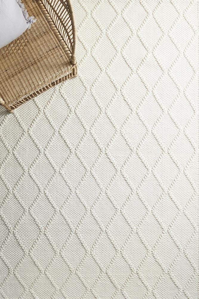 Huxley White Wool Rug - Image 6