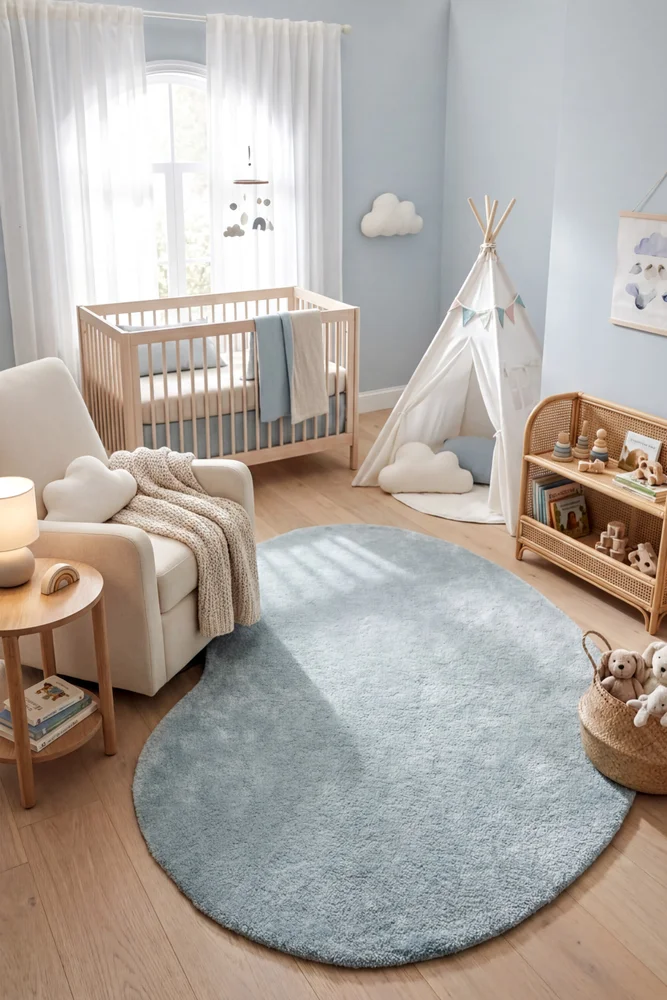 Jelly Bean Powder Blue Rug - Image 2