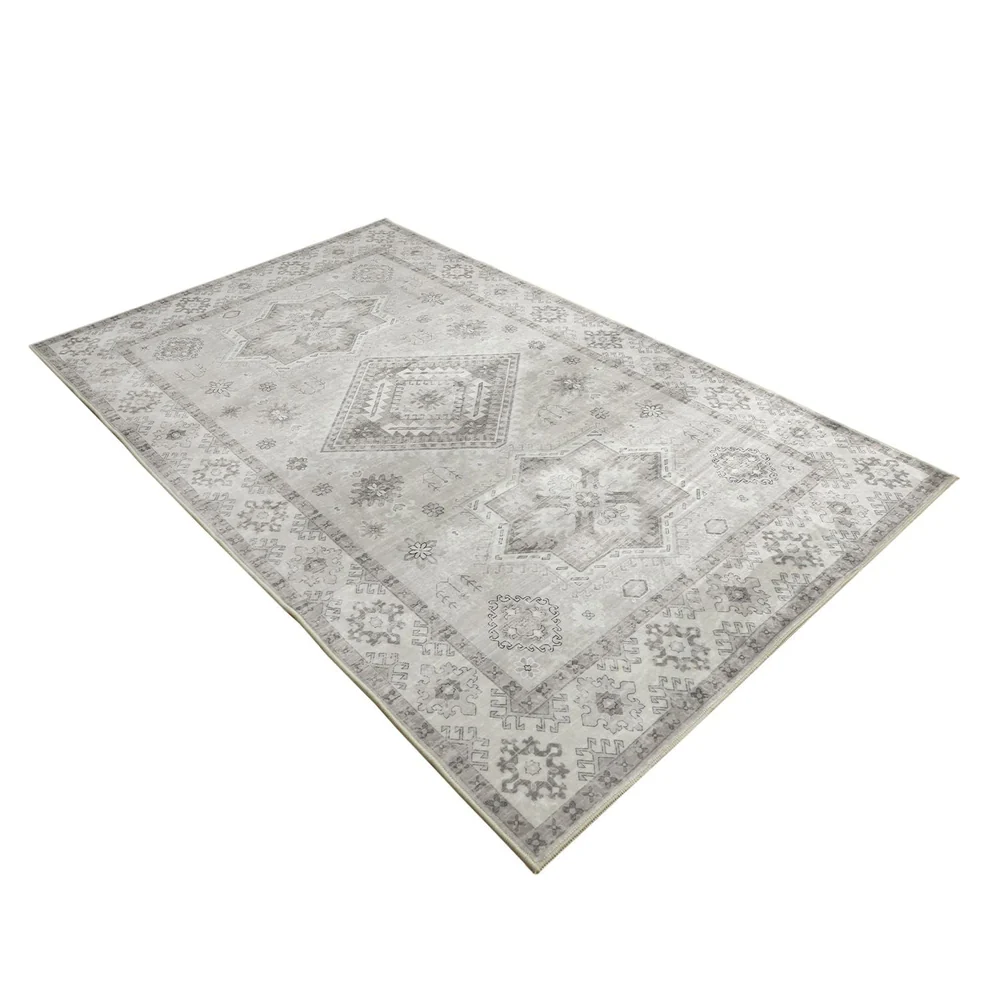 Kanchan Grey Machine Washable Rug - Image 4