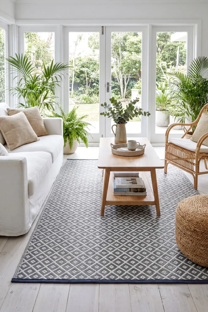 Kimberley Grey Reversible Outdoor Rug - Image 3