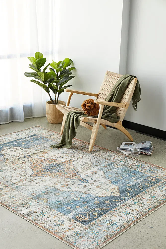 Kindred Blair Blue Washbale Rug - Image 3