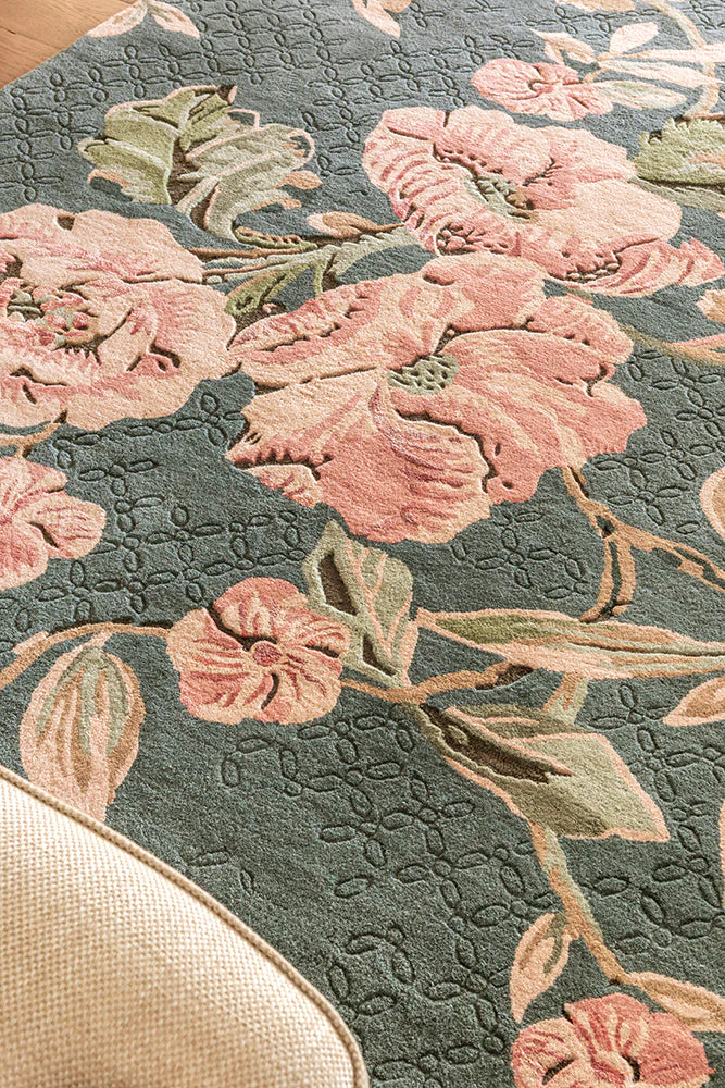 Laura Ashley Aylworth Trail Fern Green 078607 Rug - Image 5