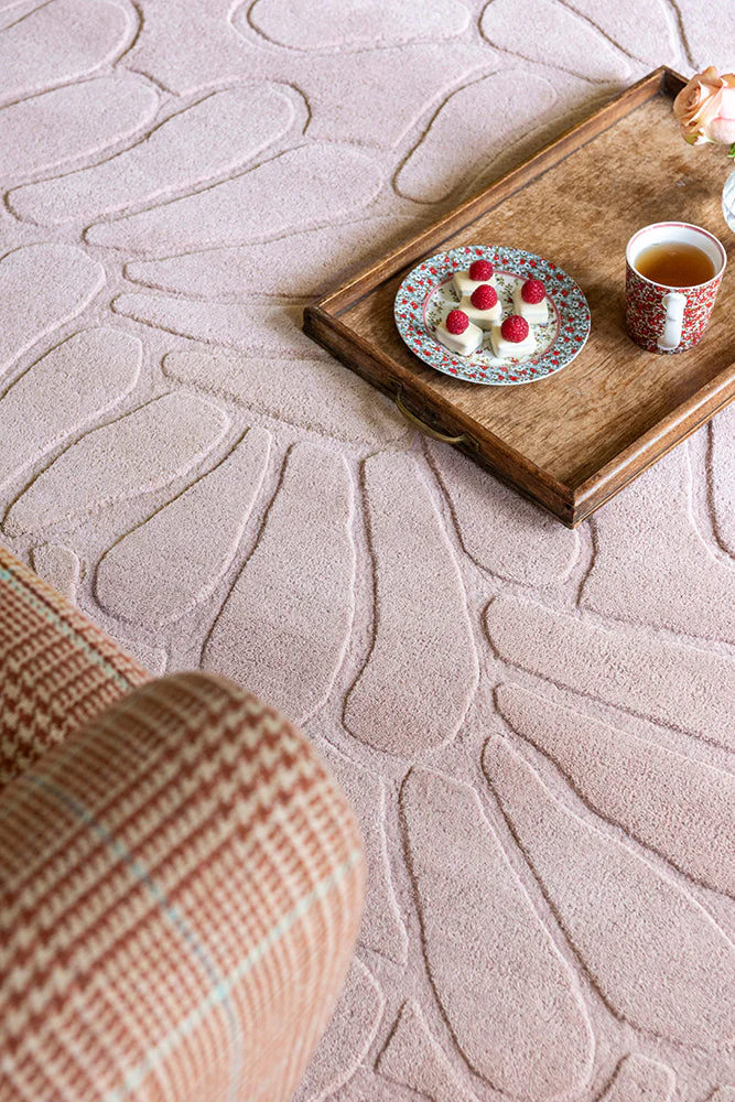 Laura Ashley Coleby Petals Chalk Pink 078802 Rug - Image 3